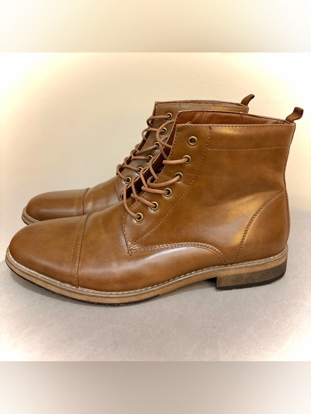 Men’s Perry Ellis Portfolio Boots Kinney Brown Size 13